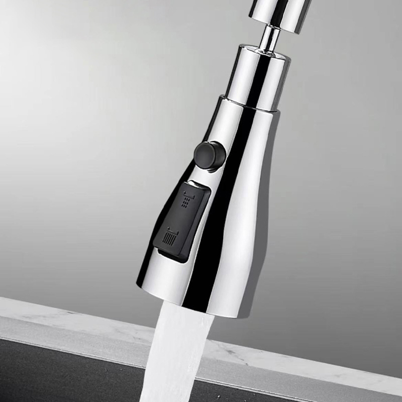 Sanipro Universal Connection Faucet Extension Bubbler Rotatable Pull out Bathroom Kitchen Sink Tap Extender Water Nozzle