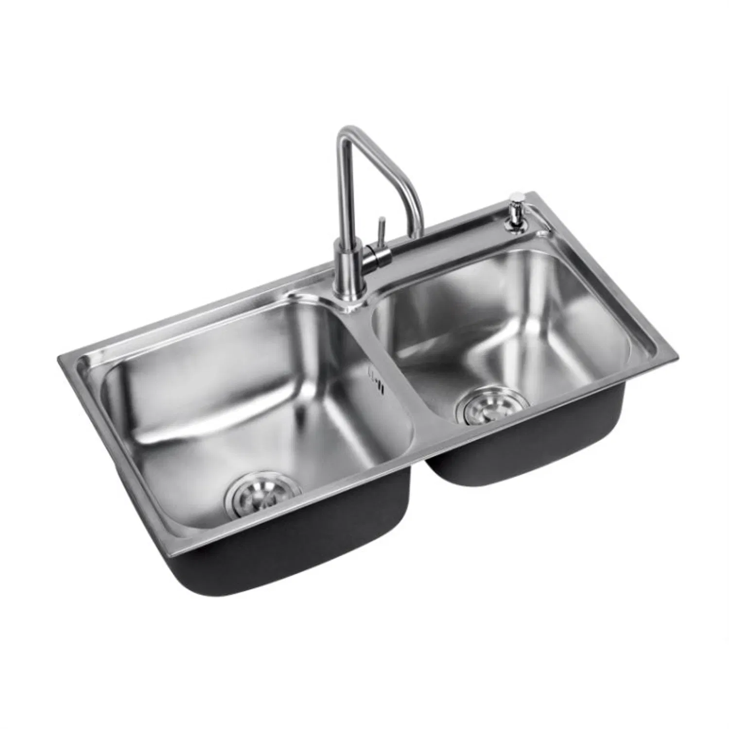 2023 Best Selling 201 Stainless Steel 2 Bowl Kitchen Sink