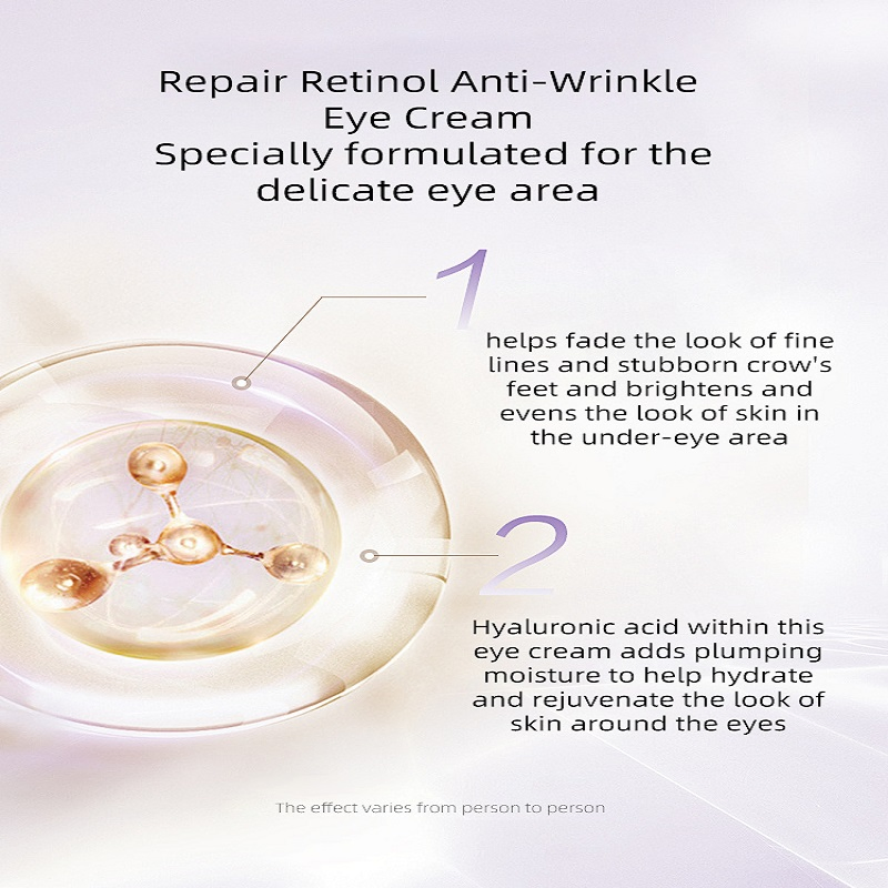 Factory Price Elastin Moisturizing and Anti Wrinkle Anti Dark Circle Black Retinol Anti-Wrinkle Eye Cream