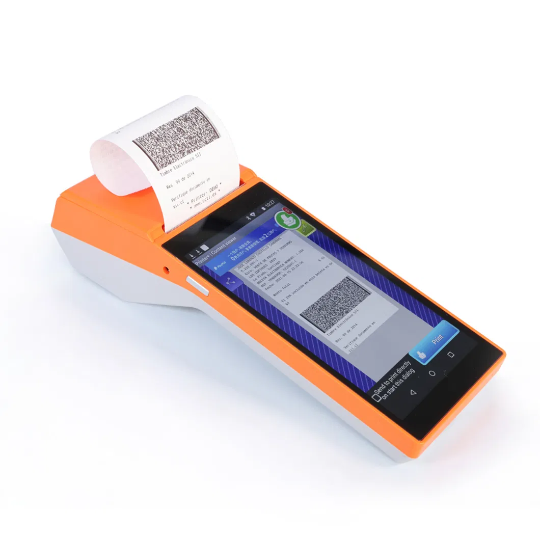 5.5" Android Handheld Mini POS Sp02 with Inbuilt Printer