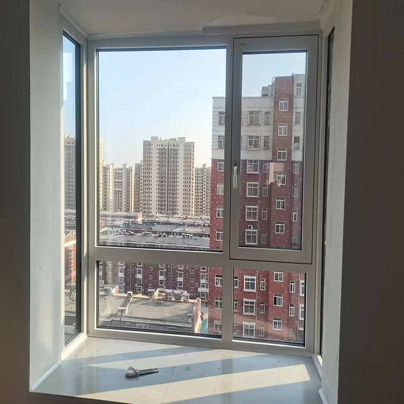 8% Discount Modern Design Aluminium Narrow Frame Double Glazing Tempered Glass Casement Window and Door for House