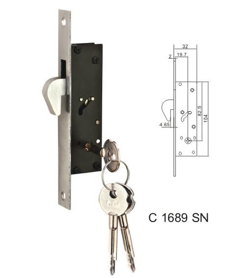 High Security Heavy Cylindrical 4 Bolt Lockbody