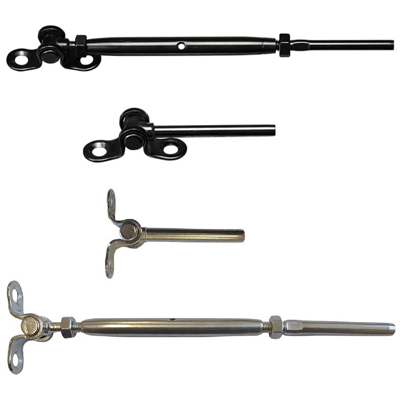 Durable Silver Swage Toggle Turnbuckle for Outdoor Decks