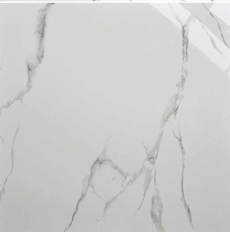 China Floor Porcelanato 600X600 Full Polished Glazed Ceramic Porcelain White Tiles