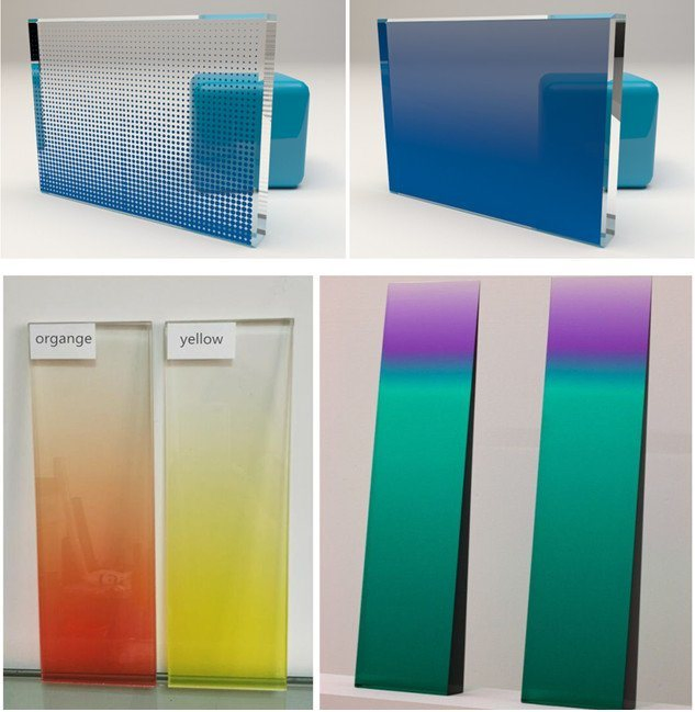 Wholesale 10mm Acid Etched Glass with Gradient for Shower Door