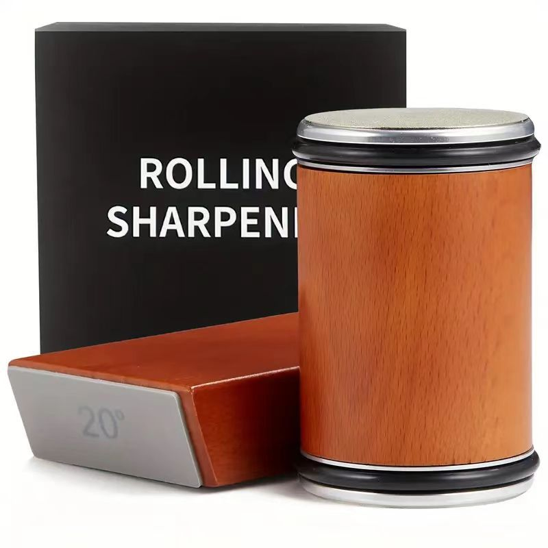 Ds-9901B 15 and 20 Degrees Rolling Knife Sharpener Magnetic Knife Holder Diamond Sharpening Stone Kit with Angle Roller Kitchen Accessory Angle Adjustable