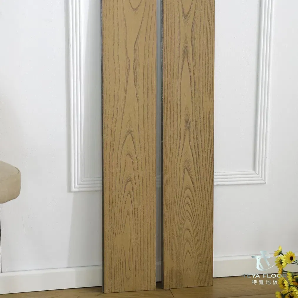Chinese Teak Brown Color Prefinished Locust Hardwood Flooring