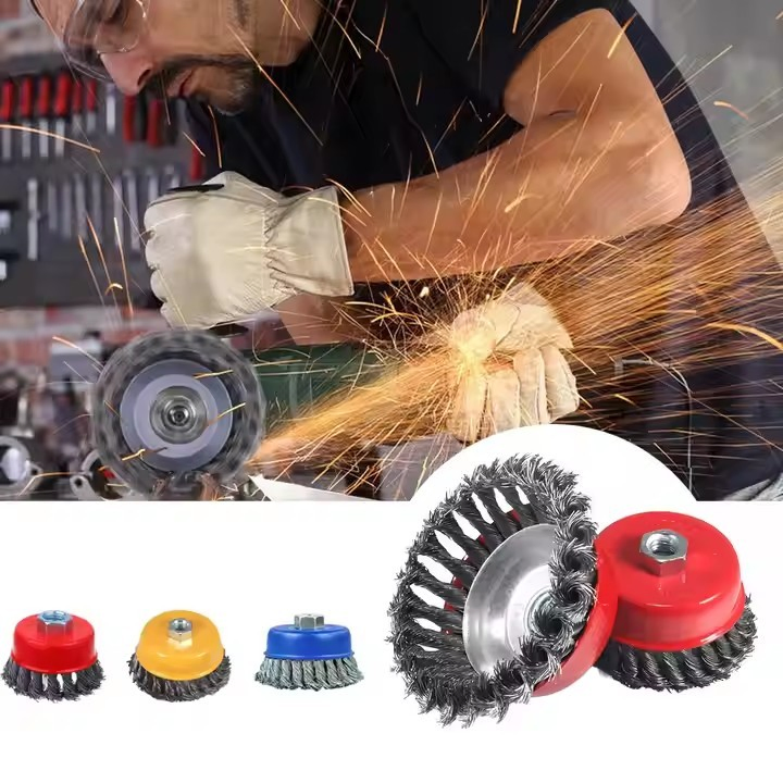 High Quality 1inch Crimped Wire Brush for Industrial Drill Use