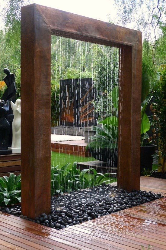 Garden Ornaments Corten Steel Water Feature Outdoor Water Fountain