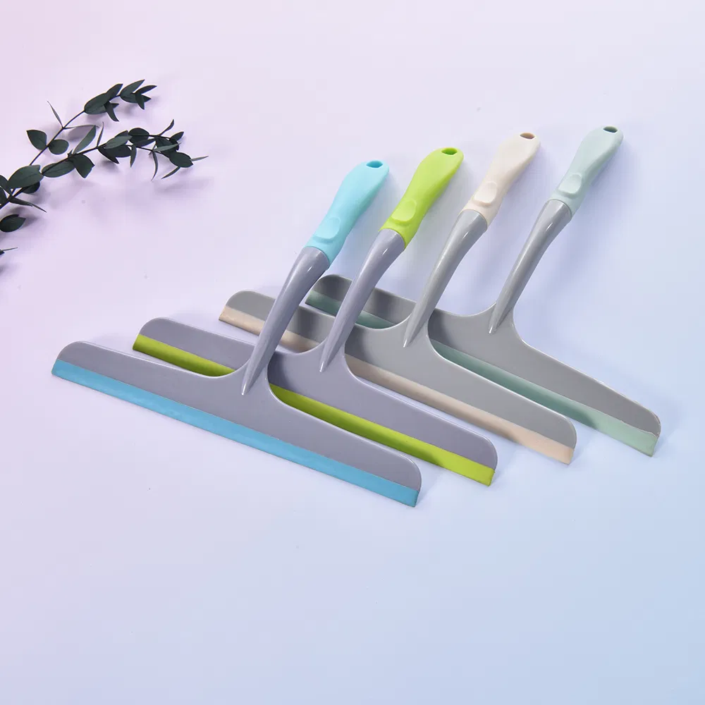 Colorful Plastic Window Wiper Soft Blade Shower and Glass Squeegee