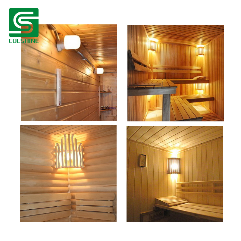 Sauna Room IP44 Plastic Wall Light for E27 Lamp Bulb