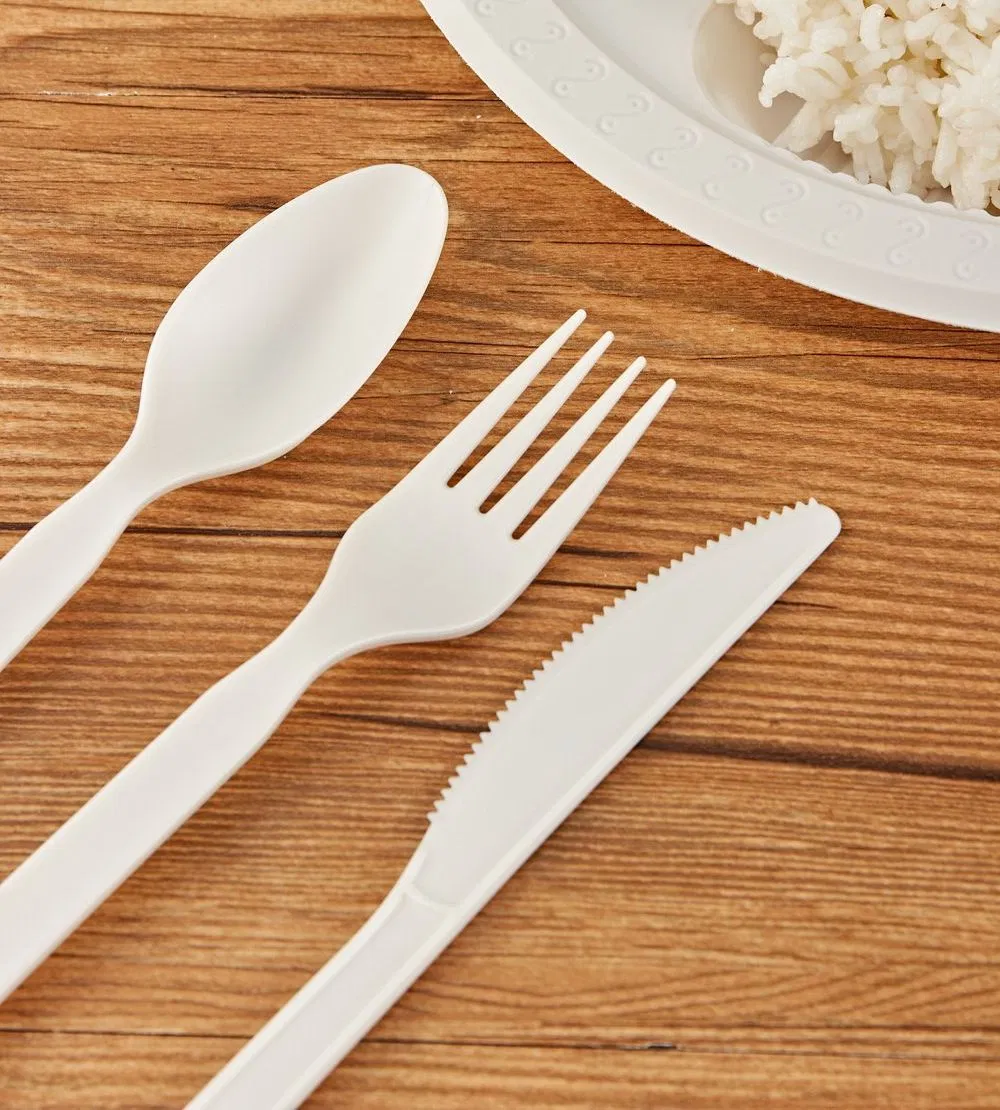 Good Quality Cpla Disposable Takeaway Eco-Friendly Biodegradable Utensils Spoon and Fork