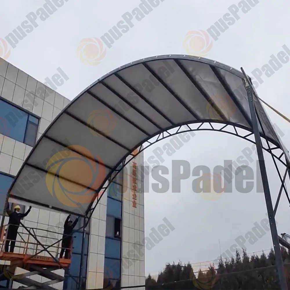 Easy Installation Panoramic Outdoor Paddle Tennis Field Padel Court Roof