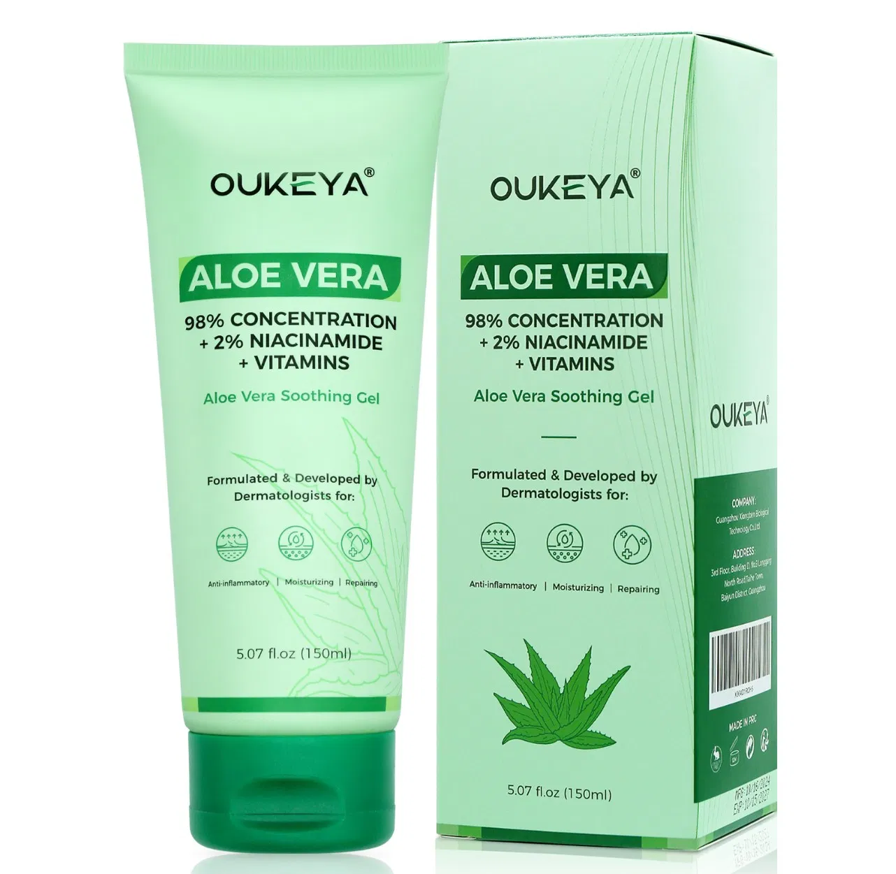Online Wholesale and Retail Pure Organic Aloe Vera Gel Natural Hydrating and Soothing Skin Care Gel for Face Post Sun Repair Care Aloe Gel