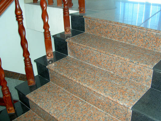 Customized Design Different Yellow Granite Steps Stone for Indoor