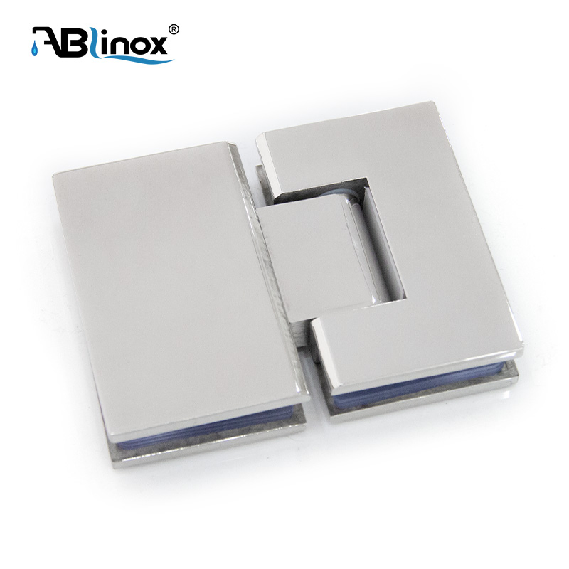 Bathroom Shower Glass Door Hardware Stainless Steel 180 Degree Hinge
