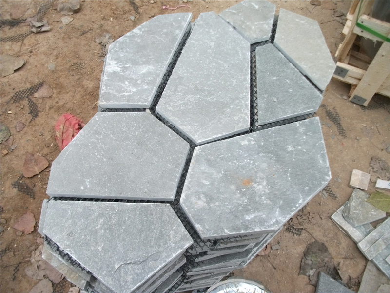 Sandstone/Slate Flagstone with Mesh for Paving Outdoor Floor Tiles