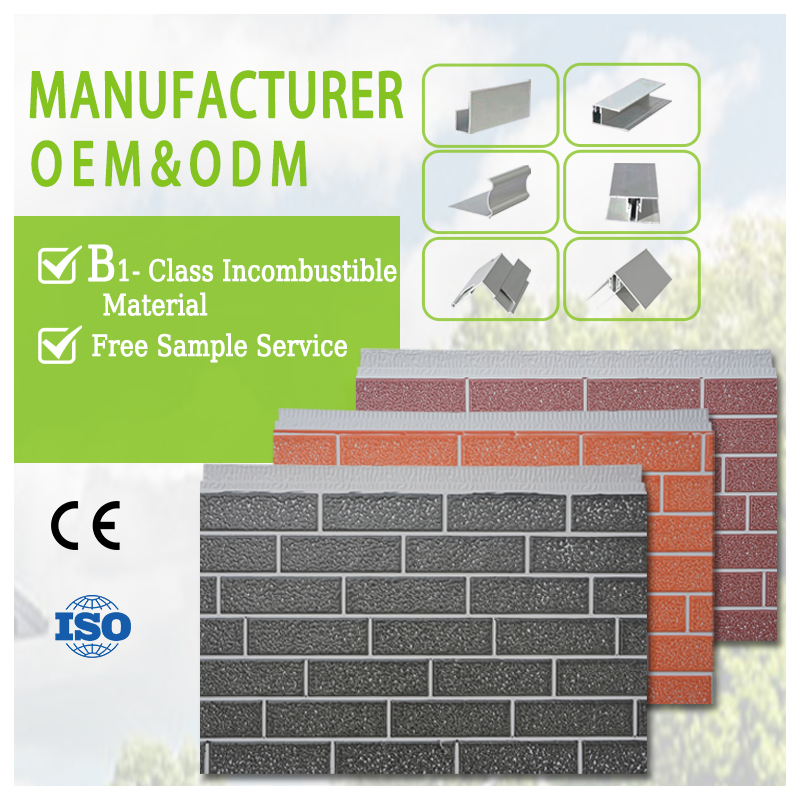 Polyurethane Outdoor Panels Exterior Brick Wall Panels PU Wall Cladding Sandwich Panel