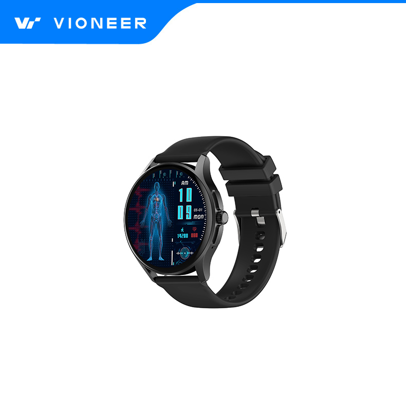 Vioneer Heart Rate Blood Pressure Blood Oxygen ECG and Blood Glucose Monitoring Bluetooth Smart Watch E03
