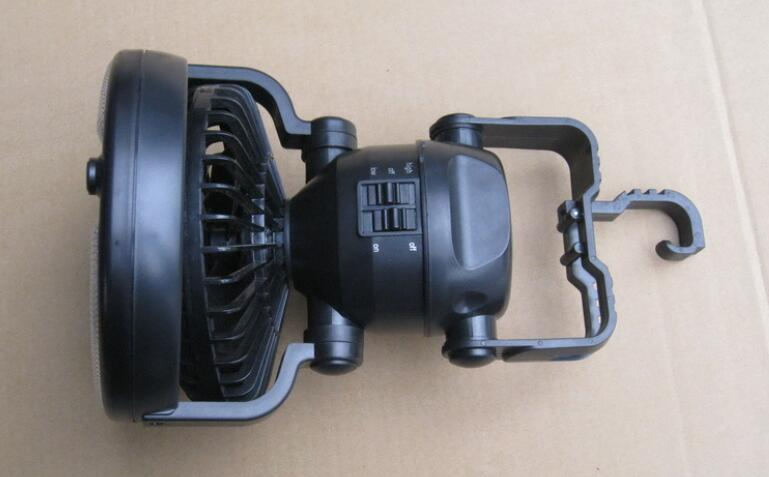 Portable 2 in 1 Combination 18 LED Lamp Camping Light Lantern Fan