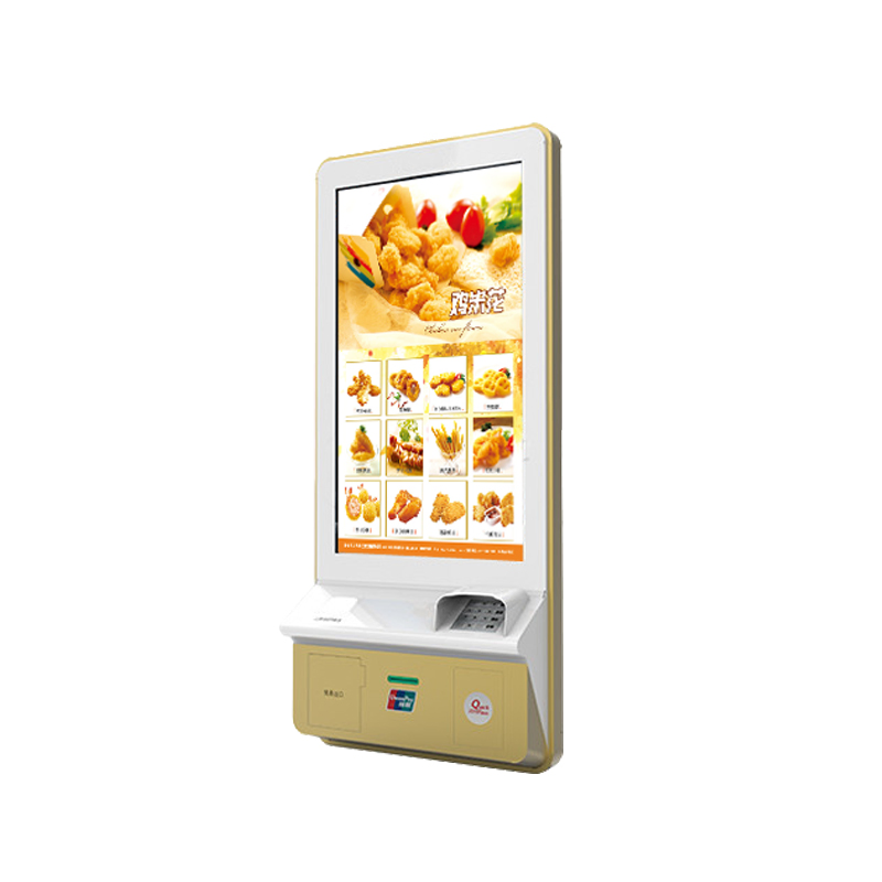 Fast Food Restaurant in One Touch Self Service Payment Ordering Kiosk