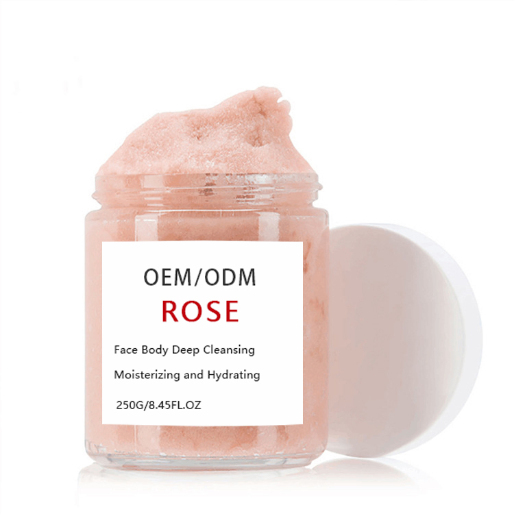 Aixin Private Label Organic Natural Body Face Coco Scrub Exfoliating Deep Cleansing Whitening Moisturizing Rose Body Scrub