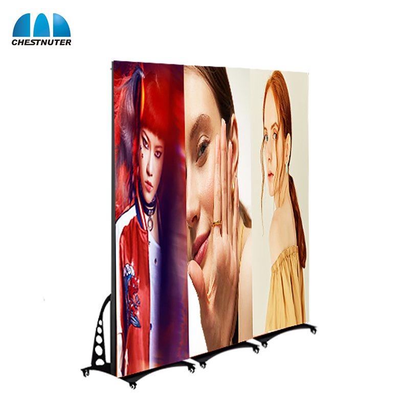 P2.5 LED Poster Vertical Portable Foldable Advertising Poster LED Display WiFi Control LED Display