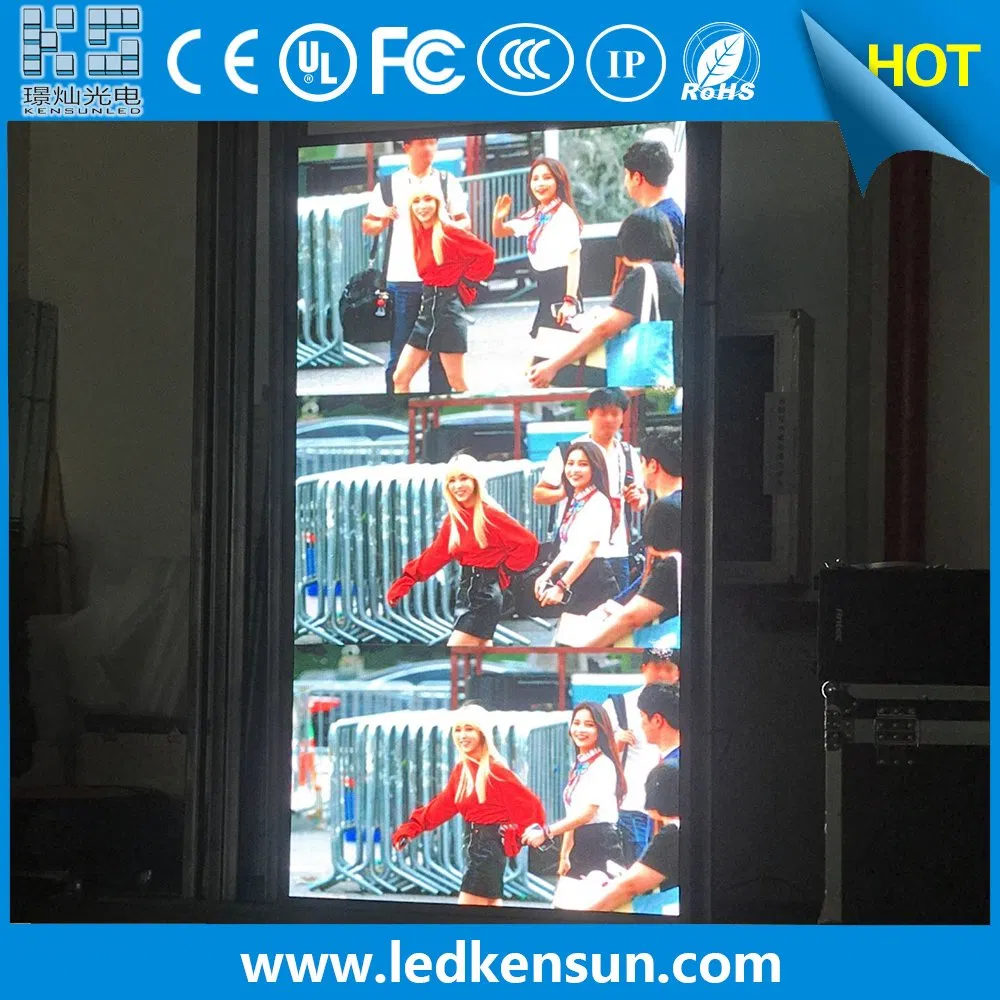 Retail Commercial Video Advertising LED Screen 1m*2m P2.5 Indoor High Brightness Window Retail Shop 3D Advertising LED Screen