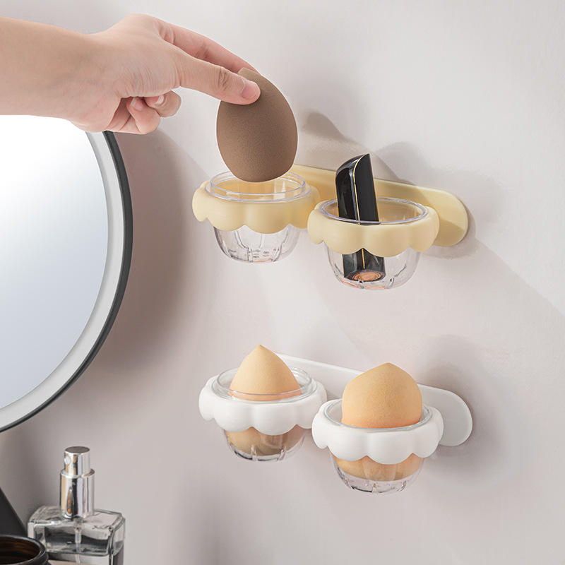 Makeup Sponge Egg Powder Puff Rack Wall Mounted Beauty Blender Holder