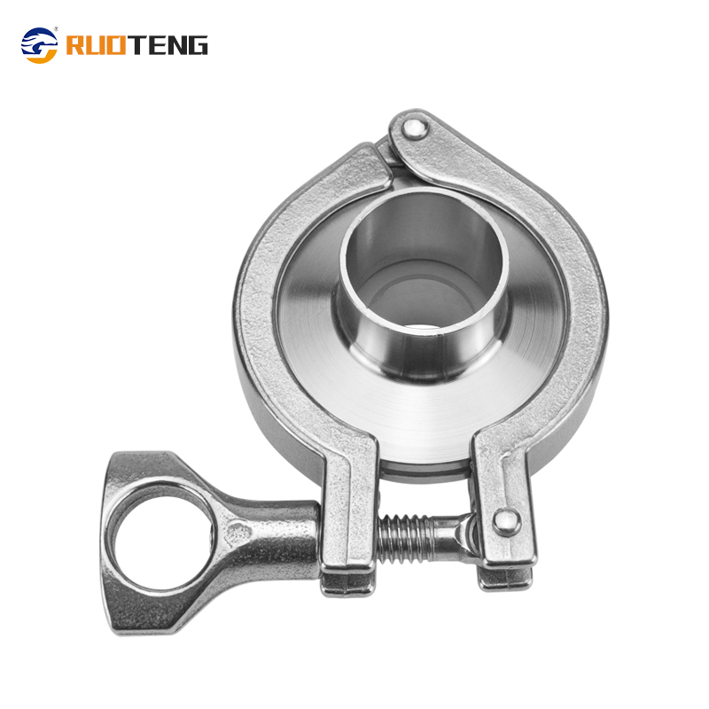 [Ruoteng] Food Grade Stainless Steel Mirror Polished Weld Non-Return Valve Check Valve Heavy Clamp Ferrule Set