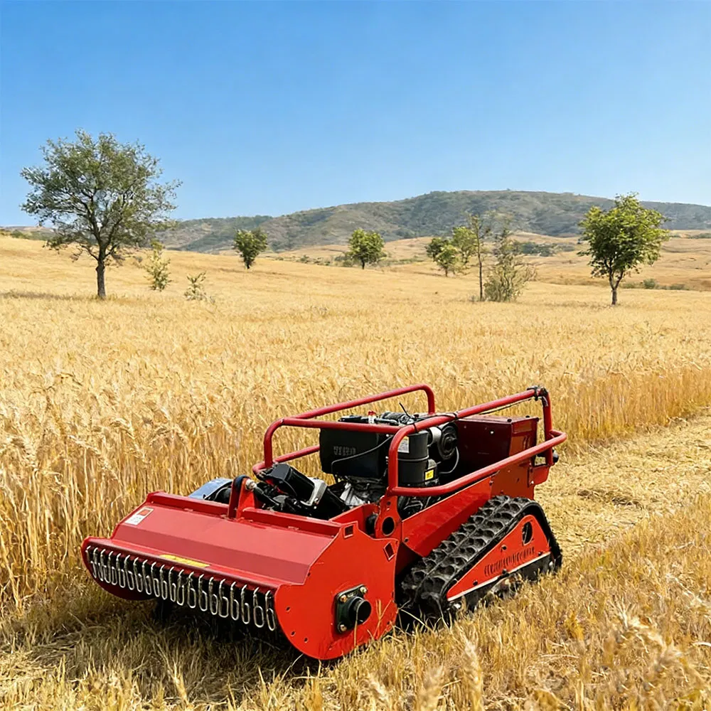 Робот-газонокосилка VOLNOS с дистанционным управлением