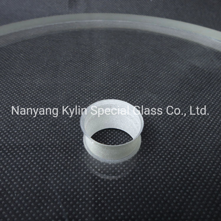 Large Transparent Jgs1 Fused Silica Glass Sheet UV Quartz Glass Plate with Holes
