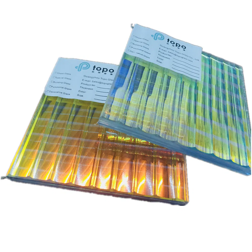 Different Angles Shows Different Colors Laminated PVB Art Glass (LG-TP)