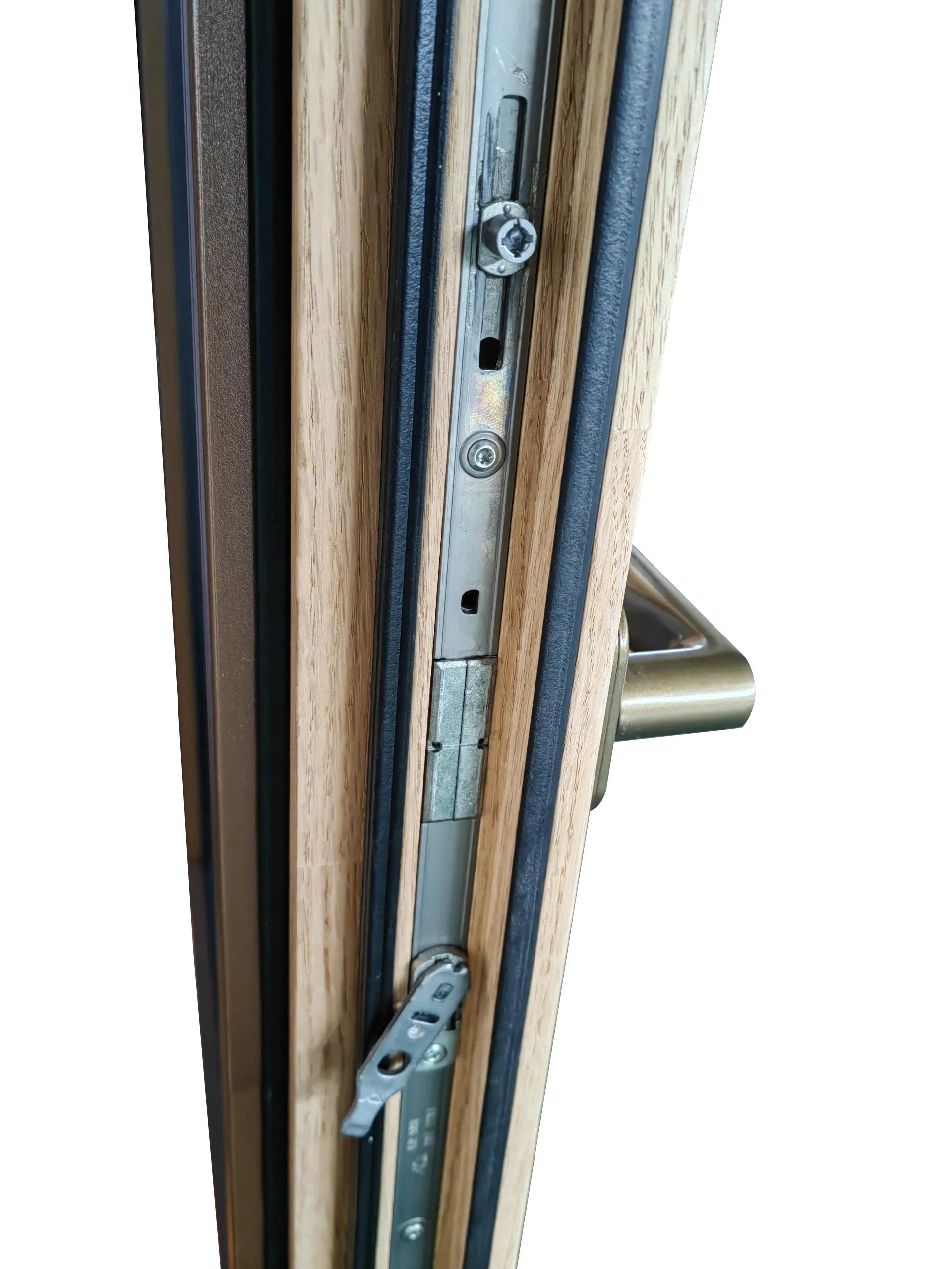 Penjoy Factory Price Top Manufacturing Wooden Aluminum Casenment Window Triple Glazing