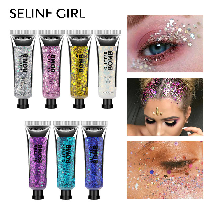 Seline Girl 35ml 7 Colors Fog Long-Lasting Gel Glitter Eyeshadow