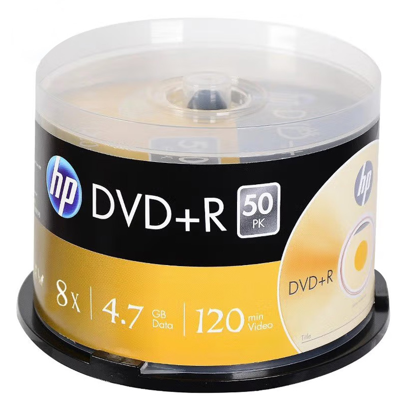 DVD-R диски 4.7ГБ 16x, 50 шт, серебристые