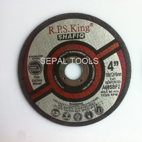 4 "Inch 100X1.2X16 Grinding Wheel (CUTTING STEEL)