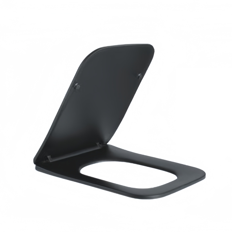 Jx068 Soft Close Design UF Matte Black Seat Toilet Coverer