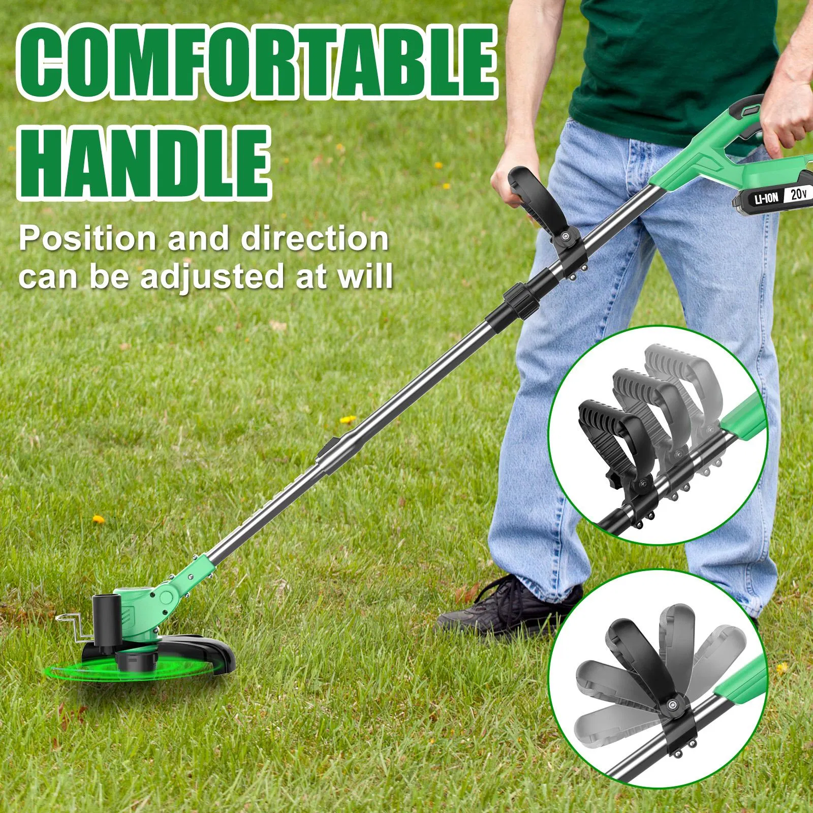 20V Cordless Grass Cutter, Electric Grass Trimmer for Garden, Support OEM/ODM