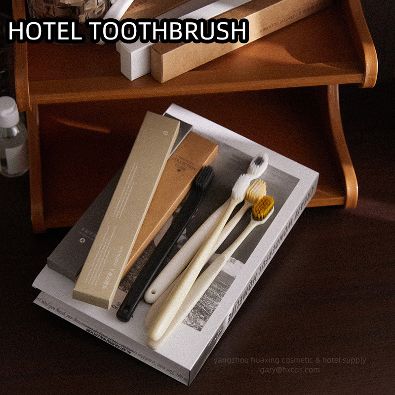 Hotel Supply Guest Amenities Disposable Hotel Toothbrush and Toothpaste with Custom Logo