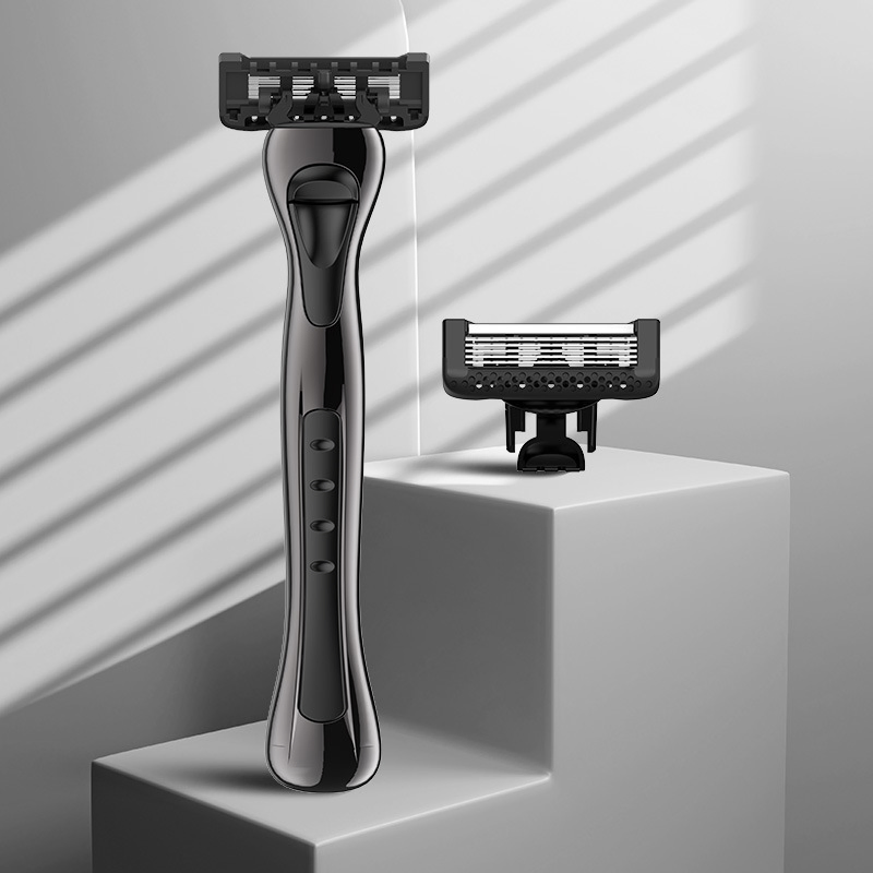 Advanced Men's Beard Razor with Scratch-Resistant Blade Design