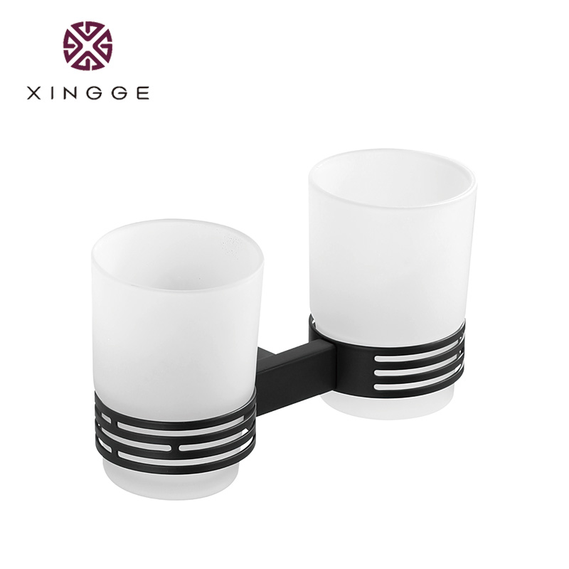Premium Golden Tumbler Holder for Luxurious Bathroom Decor