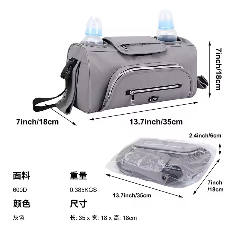 Ultimate Stroller and Carriage Diaper Bag Organizer for Parents