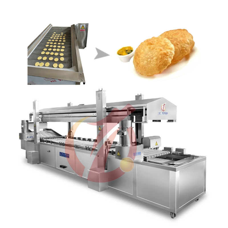 Industrial High-Capacity Continuous Fryer with CE for Crispy Products