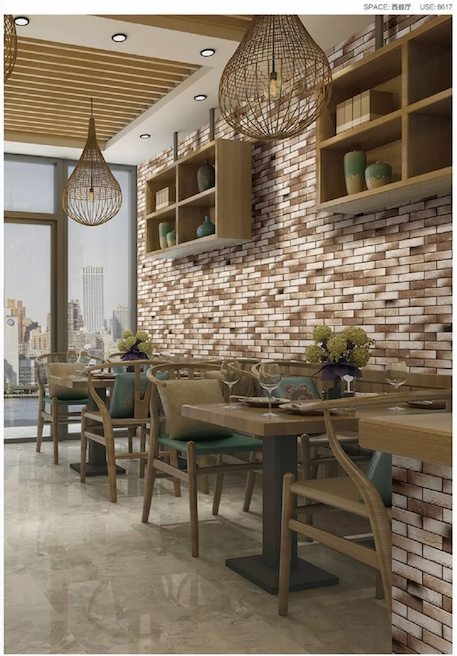 New Type Heat Resistant Exterior Cladding Ceramic Decorative Wall Tile/ Split Brick