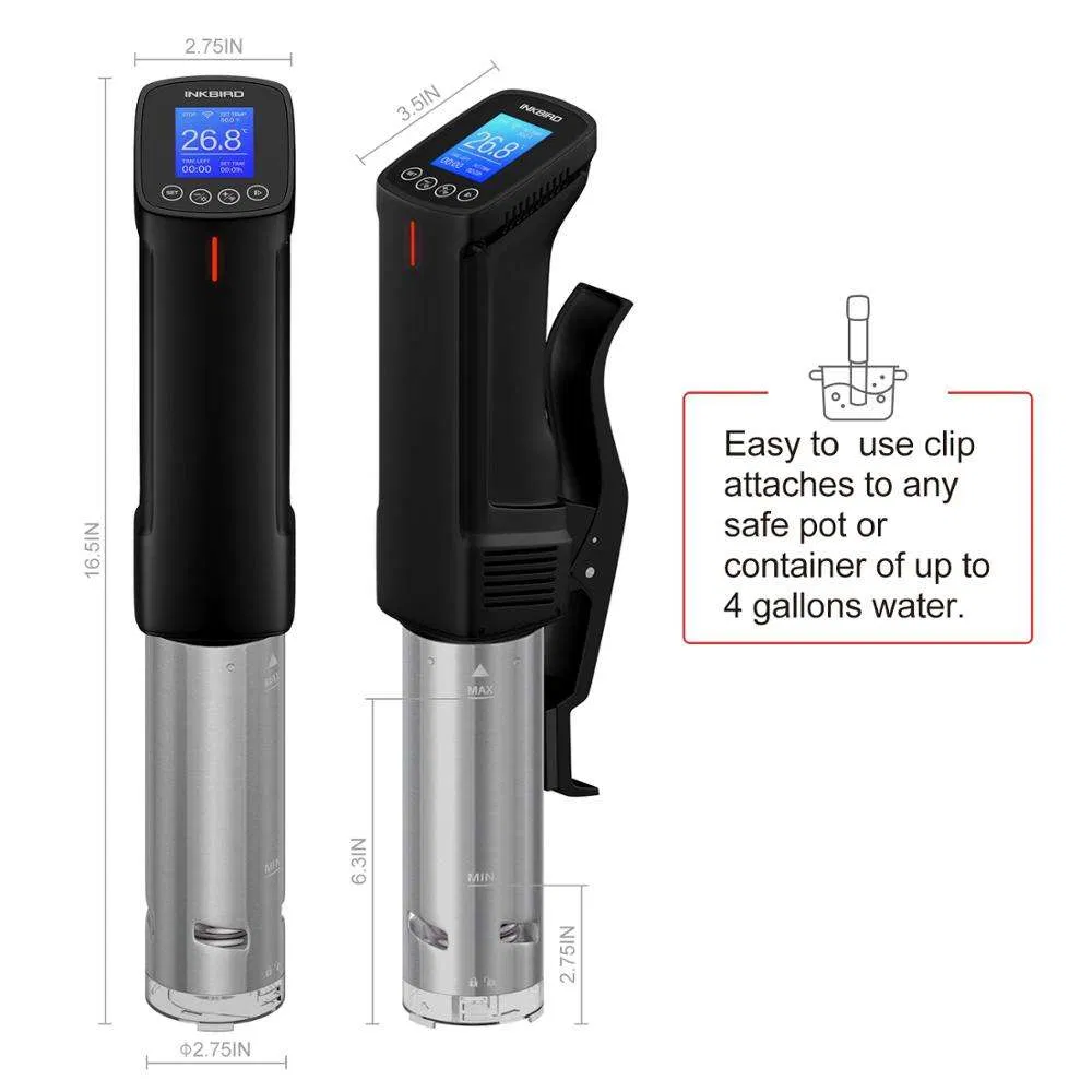 Inkbird Isv-100W 1000W Immersion Circulator WiFi with APP Control Sous Vide
