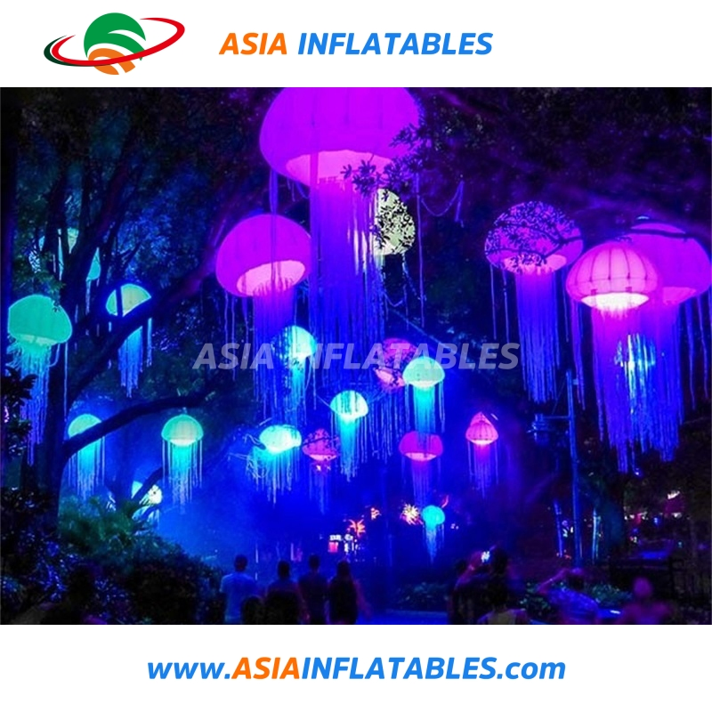 Party Decoration Inflatable Jellyfish with LED Lights for Sale