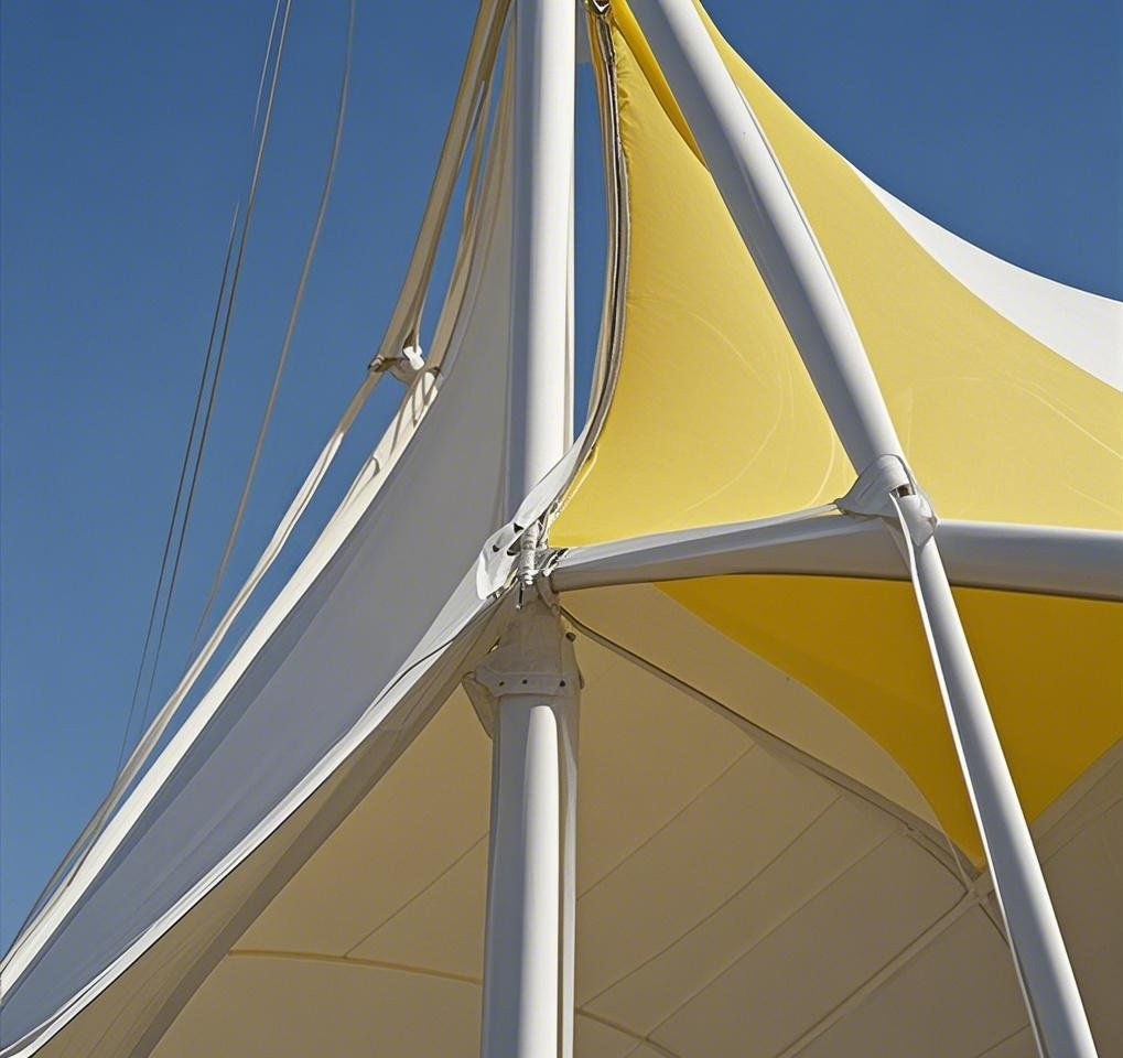 Durable Tensile Membrane Canopy for Outdoor Events and Gatherings