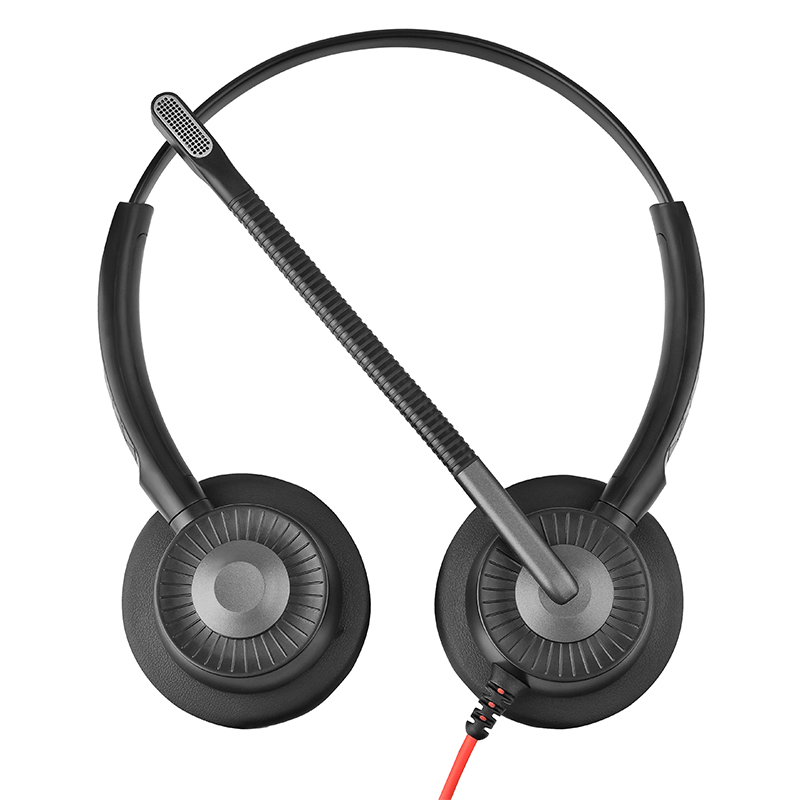 Premium U29 Dual Ear Headset with Noise-Canceling Microphone for PC and Mobile
