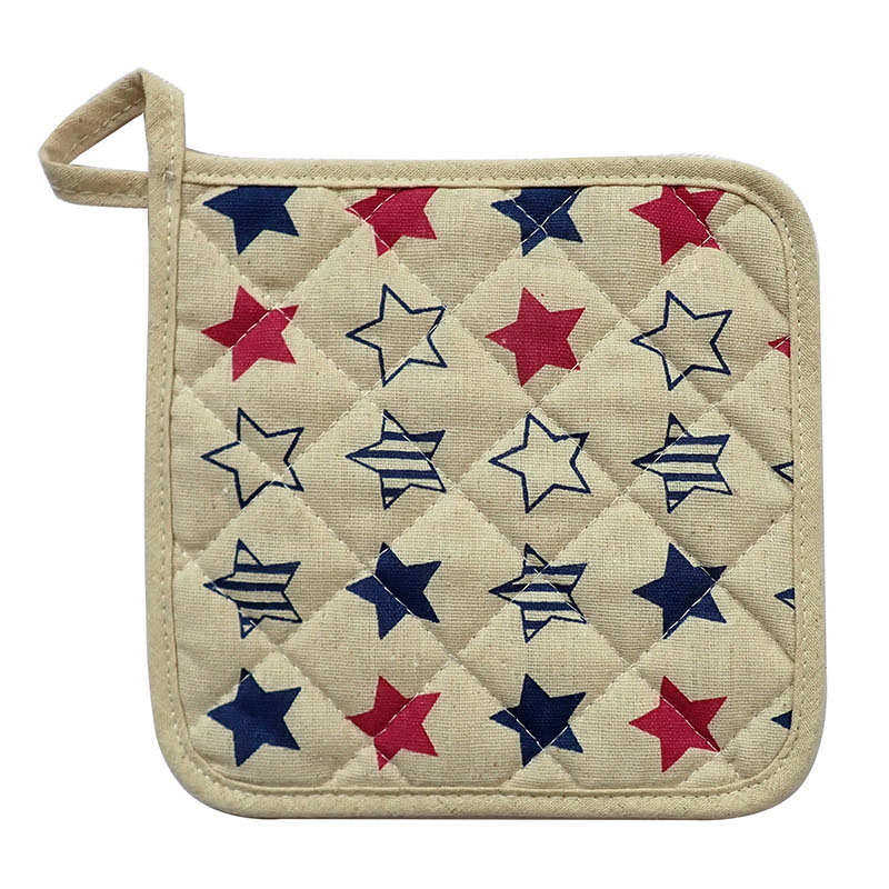 8"X8" Print Potholder for Everyday Cooking, Baking, BBQ